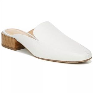 NIB Via Spiga Bibiane Leather Mules, Milk - 6.5